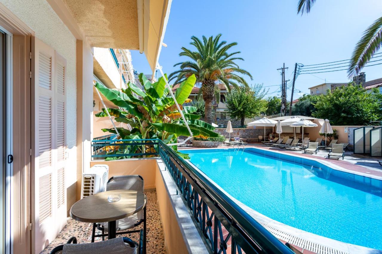 Lefktron Hotel Stoupa Bagian luar foto
