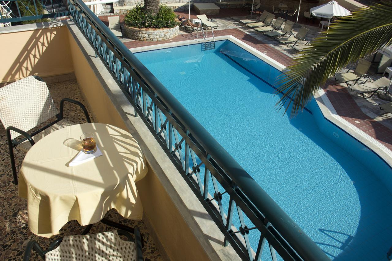 Lefktron Hotel Stoupa Bagian luar foto